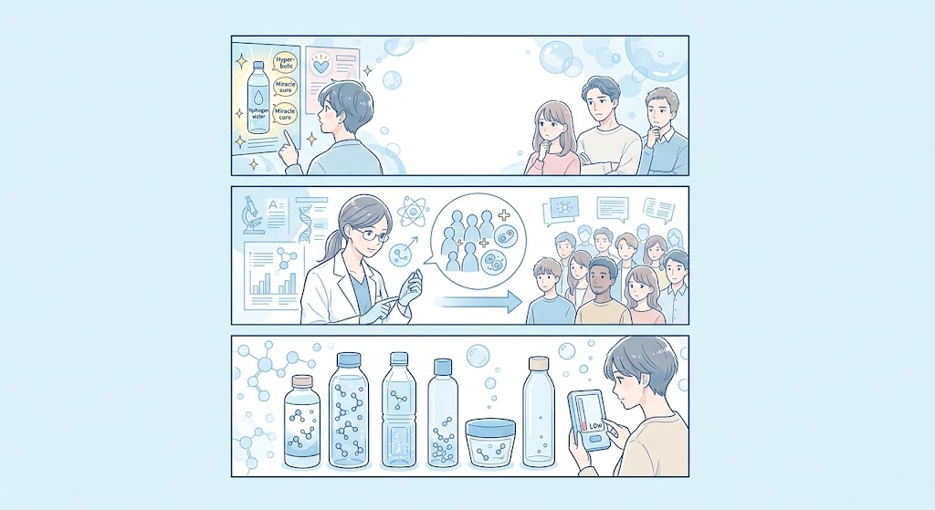 水素マニア:水素水は「効果ない」と言われるのはなぜ?誤解が生じる3つの理由