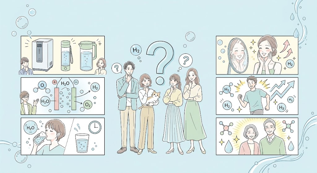 水素マニア:水素水の効果や生成方式に関するよくある質問(FAQ)
