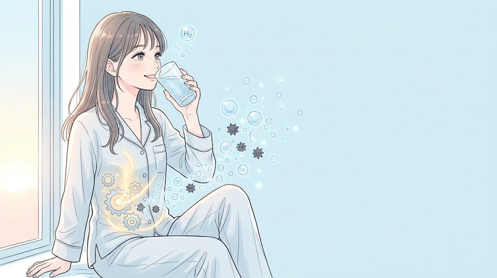 水素マニア:朝一杯の水素水習慣が基礎代謝を高めてデトックスを加速させる理由