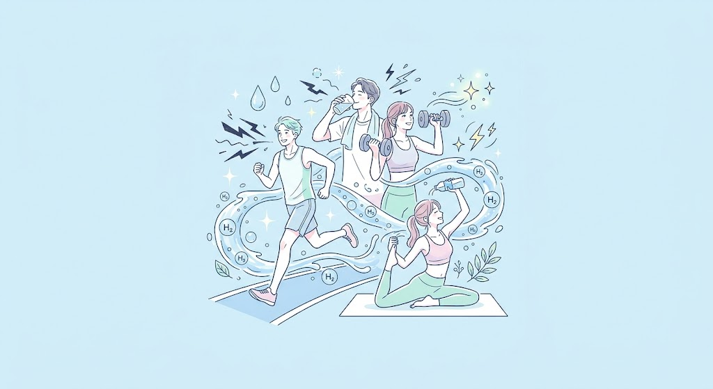 水素マニア:スポーツやフィットネスで「水素水」が注目される理由
