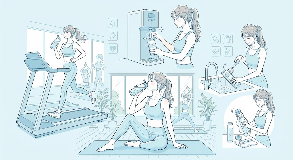 水素マニア:ヨガ・ジムでの水素水活用法!知っておきたい注意点とコツ