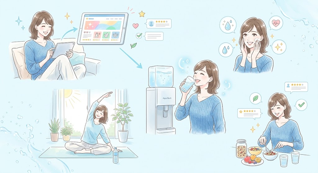 水素マニア:アクアバンクの口コミ・評判を確かめて美容習慣を始めよう