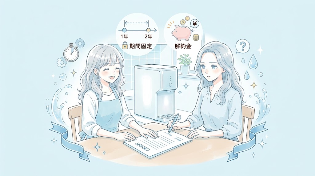 水素マニア:アクアバンクの契約期間と解約金の基本ルール