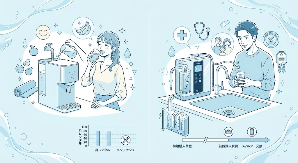 水素マニア:【比較】アクアバンクと日本トリムの基本的な違いと特徴一覧