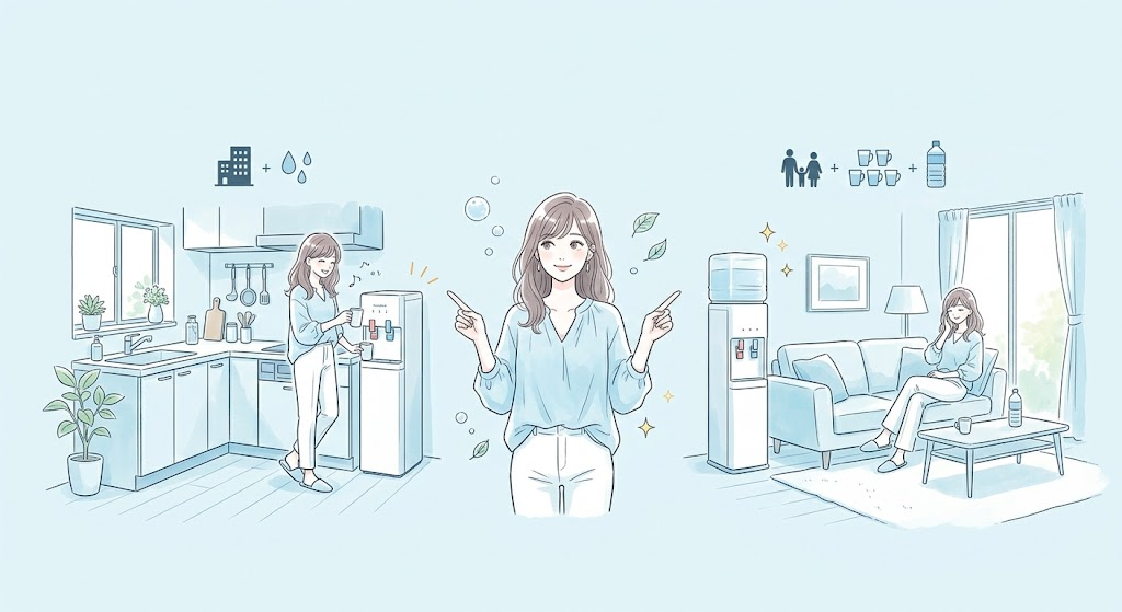 水素マニア:部屋のレイアウトに合わせて最適なアクアバンクのモデルを選ぼう